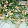 Fleurs décoratives rotin artificiel pas d'arrosage fausse fleur vigne chrysanthème décoration de fête
