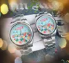 Popolare Premium Flowers Colorful Skeleton Dial Orologi 41mm 36mm 31mm Movimento meccanico automatico Orologio in acciaio inossidabile 904L Donna Uomo orologio perpetuo