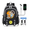 Rucksack 4 Kinder Rucksack Cartoon A4 Vlad Hohe Kapazität USB Mädchen Junge Schultasche Teenager Studenten Büchertasche Männer Laptop Umhängetasche J230517