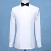 Camisas de vestido masculinas Tuxedos do noivo da moda Camisas do homem Man Groomsmen White Black Red Men Shirts Camisas de casamento