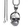 Pendant Necklaces Simple Men's Skull Fashion Knight Metal Necklace Jewelry GiftPendant