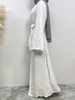 Ethnic Clothing Middle East Fashion Ramadan Patchwork Lace Long Cardigan Muslim For Women Dubai Abaya Maxi Robe Kimono Turkish Islamic Clothing 230517