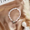 Link bransoletki Korea Love Pearl Bransoletę z magnetyczną klamrą dla kobiet dziewcząt moda gwiazda motyla OT łańcuch biżuteria