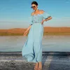 Ethnic Clothing Moroccan Caftan Women Long Dress Luxury Rhinestone Abaya Party Evening Gown Islamic Dubai Turkey Off Shoulder Vestidos