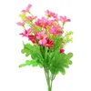 Flores decorativas 1 grupo de margarida artificial Daisy Fake Home Decor Flower Lar Room Bedroom Cozinha