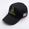 Bollmössor Transar inte på mig Rattlesnake Printing Baseball Cap USA Flag Embroidery Snapback Hip Hop Hat For Women Men Pappa Hatts Free Frakt AA220517