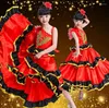 Stage Wear 2023 Enfants Flamenco Jupes Danse Espagnole Pour Fille Senrite Dancer Costume De Déguisement