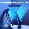 Newst Portable Mini Hanging Seak Fean Fean Bladeless Bladble Fean Fan Digital Display Power Air Cooler USB -заряжаемый электрический вентиляторы