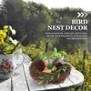 Dekorativa blommor 1 Set Bird Cage House Egg Decor Christmas Party Supplies Feathered Birds Artificial