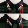 1 par delikat trädblad broscher stift för kvinnor män universal vintage jean skjortor kostymer lapel pin retro brosch