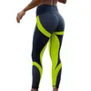 Active Pants Womens 3D Print Yoga Skinny Workout Gym Leggings Entraînement sportif Recadrée Pli sur la taille