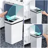 Waste Bins Tempat Sampah Cerdas Tanpa Sentuhan Sensor Otomatis untuk Toilet Kamar Mandi Dapur Tahan Air Pengisi Daya USB 230517