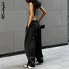 Womens Pants Capris Cargo Y2K Clothes Loose Drawstring Low Waist Joggers Trousers Women Casual Outfits Streetwear Baggy Wide Leg Sweatpants 230516