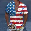 T-shirt da uomo Uomo Casual Manica corta Primavera Estate Collo con risvolto Camicia con collo a pagliaccetto stampato 3D Uomo grande e alto