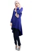 Etniska kläder muslimska kvinnor långärmad hijab klänning maxi abaya jalabiya islamisk mantel kaftan marockansk mode kalkon dubai