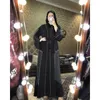 Ethnic Clothing Tilapia Fashion Maxi Long Black Beading Muslim Dress With Head Tie African Kaftan Abaya Dashiki Diamond Vestidos