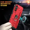 Fashion Kickstand Phone Cases for Samsung Galaxy A54 5G A34 Heavy Duty Robot Magnetic Car Holder Cover 360 Degree Rotatable Metal Ring Shell