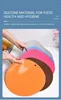 Masa Paspasları Silikon Placemat Düz Renk Yuvarlak Mat Isı Yalıtım Padi Ev Restoran Dekorasyonu için Dekoratif