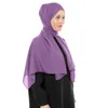 Abbigliamento etnico Ramadan Jersey Hijab Sciarpa per donne musulmane Scialli in chiffon Easy Voile Head Wraps Sciarpe Accessori islamici