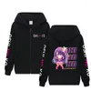 Herrtröjor anime oshi no ko zip up hoodie kvinnor män grafisk tröja y2k streetwear hip hop ai hoshino cosplay dragkedja huvjacka