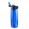 Outdoor Water filter bottle Portable Purifier 0.65L For Camping Travel Hiking Backpacking Survival emergency leakproof BPA free