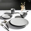 Miski Kinglang 1pc Melamine makaron zupa zupa miska dwustronna kolor obiadowy