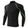 Men's T Shirts Men Bodybuilding Gym Sports Top Quick Dry Running Shirt Long Sleeve Compression Sportswear Fitness Tight