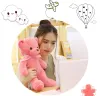 30 cm doux mignon brun rose ours en peluche peluche peluche ours poupée Kawaii bébé dormir jouets décorations pour la maison enfants anniversaire cadeaux de noël