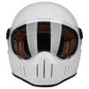 Caschi da moto Vintage Retro in fibra di vetro Moto Cruise Casco da moto Casque Casco Full Face Chopper Rider