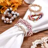 Headwear Accesorios para el cabello Crystal Hair Ties Boho Elástico Hair Scrunchies Pearl Hair Ropes Bead Ponytail Holders Accesorios para el cabello para mujeres y niñas 230517