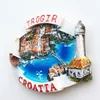 Dekorative Objekte Kroatien Kühlschrankmagnet Kroatie Touristensouvenirs Mittelmeer Malta Polen Magnetische Kühlschrankaufkleber Kroatien Karte Heimdekoration 230516