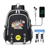 Rucksack 4 Kinder Rucksack Cartoon A4 Vlad Hohe Kapazität USB Mädchen Junge Schultasche Teenager Studenten Büchertasche Männer Laptop Umhängetasche J230517