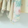 Casual Dresses Party Sweet Princess Cross Rope Bow Front Flower Print Irregular Ball Gown Dress Women Puff Sleeve Swing Mini Fairy Cake Robe 230517