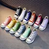 Sneakers sepatu kanvas high top untuk anak anak laki laki Perempuan Kasual Antiselip Balita Luncur Warna Permen 2023 Baru 230516