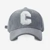 Ball Caps Corduroy Men Women Baseball Cap Autumn C Letter Embroidery Outdoor Sport Warm Snapback New Fashion Hip Hop Bone Sun Hats EP0346 AA220517