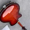 Custom Red Wine Falcon 6120 Jazz Guitarra eléctrica Semi Hollow Body B700 Tremolo Bridge In Stork