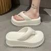 Slippers Sandal jepit Platform Chunky untuk wanita 2023 musim panas EVA klip jari kaki Wedge sandal hak kasual Slip On sol tebal 230517