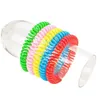 Braccialetti di controllo dei parassiti del braccialetto repellente per le zanzare Braccialetti di protezione da insetto Campo impermeabile a spirale da polso a spirale esterno 8 colori