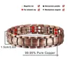 Link Bracelets Fashion Bracelet en cuivre rouge pour hommes Power Energy Jewelry