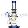 14 inches Thick Straight Tube Hookahs Downstem Beaker Glass Bongs Dab Rig Smoking Water Pipe with 14 mm Joint