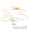 Kedjor Daisy Pendant Necklace For Women mode Lovely Colorful Flower Gold Color Clavicle Chain Wedding Vacation Jewelry Gift