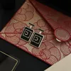 fashion brass perfume bottle accessories Chandelier Earrings c symbol Earrings With paper card