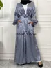 Ethnic Clothing Ramadan Open Kimono Abaya Dubai Turkije Islam Moslim Jurk Robe Femme Musulmane Voor Vrouwen Kaftan