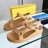 2023 designer luxury nylon buckle straps sandals womens EVA material ultra light foam Casual sports Breathable sandal summer ladys Outdoor Flat round head shoes