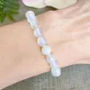 Strand Ruberthen Damen-Armband mit Opalith-Edelsteinen, Heilkristallen, Balance, spirituelle Perlen, Handgelenk-Mala, Yoga-Meditationsschmuck