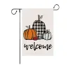 Fall Welcome Garden Flag Floral Thankful 12x18 Halloween Double Sided Vertical Rustic Farmhouse Yard Seasonal Holiday Outdoor S43