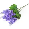 Dekorativa blommor 35 cm dekor brud blommor hem dekoration prydnadsflores hyacint violeta blommor konstgjorda äktenskap födelsedagsfest