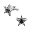 Email en witte vijfpuntige Blue Star Cufflinks Metal Gifts Groothandel Franse mannen Cufflinks manchetnagels