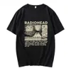 Men S T Shirty Kaus Gambar Radiohead Untuk Pria Kasual Retro Atasan Lengan Pendek Katun 100 Musim Panas Streetwear Batu Pakaian Y2K 230517