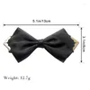 Bow Ties Men Wedding Banquet Party Collar Shirt Tie Handmade Women Necktie Personality Double Two Layer Alloy Metal Head Chic Bowtie